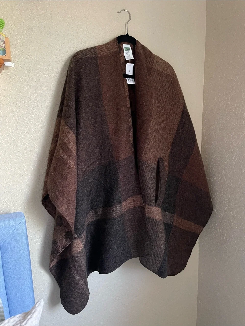 New Woolrich Reversible Wrap One Size Animal Print Brown